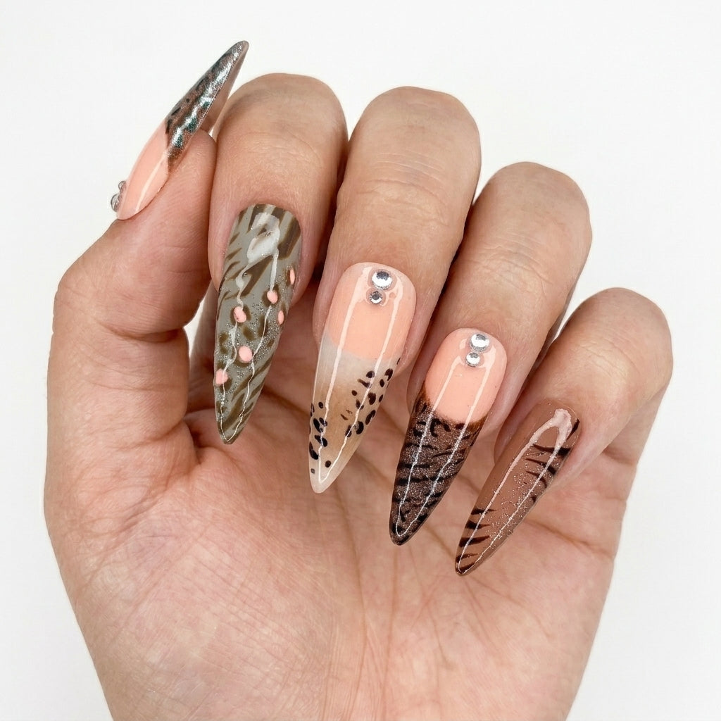 Wild Animal Print Press-On Nails